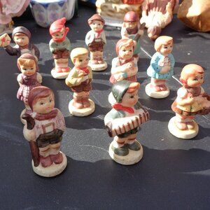 German Porcelain Children Figurines Mini Set 11